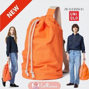 Uniqlo JW Anderson Drawstring Bag Duffle * NEW* 2025 Spring/Summer 476132 ORANGE